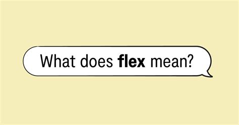 flex meaning in chat